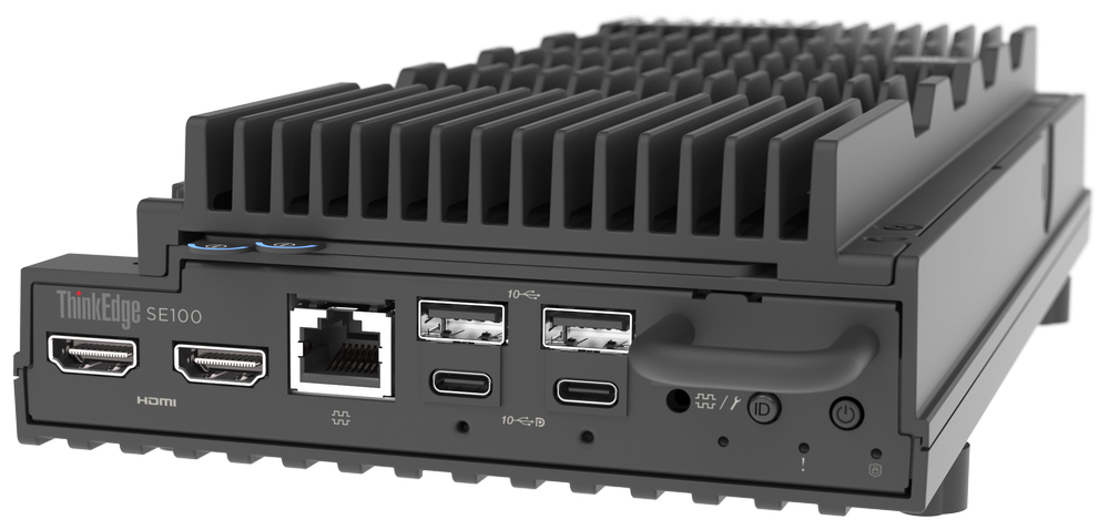 ThinkEdge SE100 front view